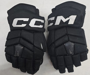 CCM HGTK CUSTOM PRO STOCK HOCKEY GLOVES BLACK 14" USED