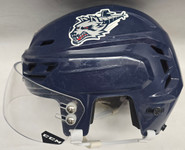 CCM TACKS 710 PRO STOCK HOCKEY HELMET MEDIUM NAVY  WOLFPACK #15