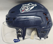 CCM TACKS 710 PRO STOCK HOCKEY HELMET LARGE NAVY  WOLFPACK #29