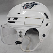 CCM TACKS 910 PRO STOCK HOCKEY HELMET SMALL WHITE WOLFPACK #72