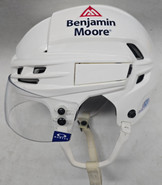 CCM TACKS 910 PRO STOCK HOCKEY HELMET MEDIUM WHITE RANGERS LESCHYSHYN #15