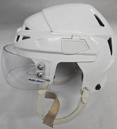 CCM VECTOR V08 PRO STOCK HOCKEY HELMET WHITE SMALL AHL USED