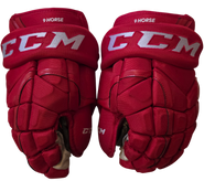 CCM HG12 Pro Stock Custom Hockey Gloves 13" Griffins AHL #9