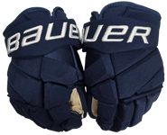 Bauer Vapor Hyperlite Pro Custom Pro Stock Navy Hockey Gloves 13" NHL New IST