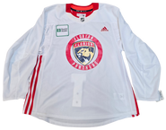 Adidas Custom Pro Stock Hockey Practice Jersey Panthers White 56 NEW MIC