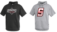Somers Little League Pennant Short Sleeve Hoodie Adult and Youth