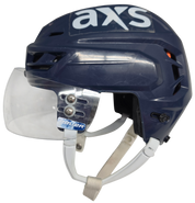 CCM TACKS 710 PRO STOCK HOCKEY HELMET SMALL NAVY WOLFPACK USED AHL #58