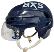 CCM SUPER TACKS X PRO STOCK HOCKEY HELMET MEDIUM NAVY WOLFPACK USED #3