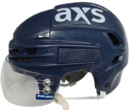 CCM SUPER TACKS X PRO STOCK HOCKEY HELMET MEDIUM NAVY WOLFPACK USED #27