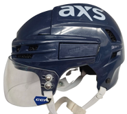 CCM SUPER TACKS X TOTAL CUSTOM PRO STOCK HOCKEY HELMET MEDIUM NAVY WOLFPACK USED #55