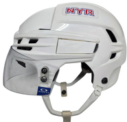 CCM SUPER TACKS X PRO STOCK NY RANGERS HOCKEY HELMET MEDIUM WHITE USED