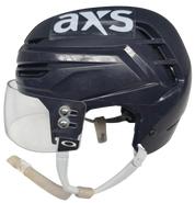 WARRIOR ALPHA ONE PRO STOCK WOLF PACK HOCKEY HELMET NAVY MEDIUM USED #21