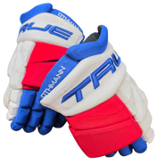 True Catalyst Pro Stock Custom Hockey Gloves 14" NY Rangers NHL OTHMANN