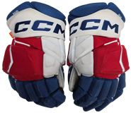 CCM Jetspeed Pro Stock Custom Hockey Gloves 14" Wolfpack AHL BMB USED.