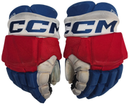 CCM HGPTKXFPP Pro Stock Hockey Gloves 14" AHL Wolfpack Scanlin Used (2)