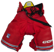 CCM HPTK Custom Pro Stock Hockey Pants Medium NHL Rangers Used (2)