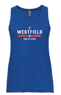 WLL Baseball All Star Next Level Women's Cotton Tank Top 