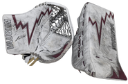 Vaughn V9 Pro SLR2 Pro Goalie Glove and Blocker Pro Stock NCAA Used