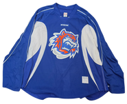 CCM Edge Custom Pro Stock Hockey Practice Jersey Bridgeport Sound Tigers AHL Royal 56
