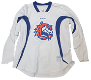 CCM Edge Custom Pro Stock Hockey Practice Jersey Bridgeport Sound Tigers AHL White 56