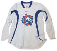 CCM Edge Custom Pro Stock Hockey Practice Jersey Bridgeport Sound Tigers AHL White 58