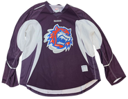 Reebok Edge Custom Pro Stock Hockey Practice Jersey Bridgeport Sound Tigers AHL Burgundy 58