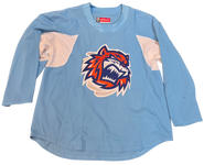 CCM Custom Pro Stock Hockey Practice Jersey Sound Tigers  AHL Light Blue 54 Used