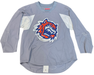 CCM Custom Pro Stock Hockey Practice Jersey Sound Tigers  AHL Gray 54 Used