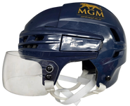 CCM SUPER TACKS X PRO STOCK HOCKEY HELMET SMALL NAVY THUNDERBIRDS USED