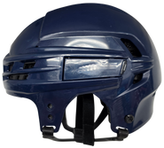 CCM SUPER TACKS X PRO STOCK HOCKEY HELMET MEDIUM NAVY THUNDERBIRDS USED #39