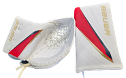 Bauer Hyperlite 2 Pro Goalie Glove And Blocker Pro Stock NHL KNIGHT NEW (2)