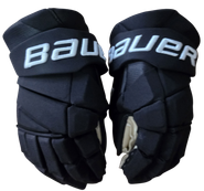 Bauer Vapor Hyperlite Custom Pro Stock Hockey Gloves Black 15" Used NHL EAU