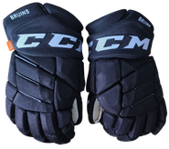 CCM Jetspeed Hockey Gloves 14" Pro Stock Black Used NHL