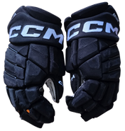 CCM Jetspeed Hockey Gloves 14" Pro Stock Black Used NHL