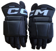 CCM HG97 Pro Stock Custom Hockey Gloves Black 14" NHL Used EKE