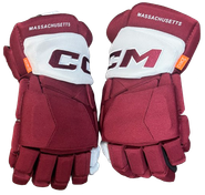 CCM Jetspeed Pro Stock Custom Maroon Hockey Gloves 15"  NCAA NEW