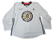 Adidas Custom Pro Stock Hockey Practice Jersey Bruins White 60 Goalie