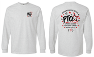 Southampton Road Elementary School PTO Basic Cotton Long Sleeve Tee Shirt Ash