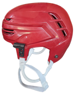 WARRIOR ALPHA PRO STOCK HOCKEY HELMET MEDIUM MAROON USED NCAA #23