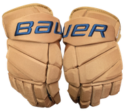Bauer Vapor Hyperlite Custom Pro Stock Hockey Gloves 14" Tan Winter Classic New NHL KOV