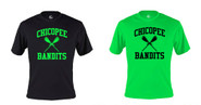 Chicopee Lax Bandits Badger C2 Short Sleeve Moisture Wicking Tee Shirt Full Front logo
