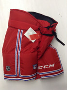 CCM HP70 Custom Pro Stock Hockey Pants Red Medium New York Rangers 
