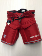Bauer Custom Pro Stock Hockey Goal Pants Red XL X-Large New York Rangers BIRON