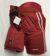 Miami Bauer Custom Pro Stock Hockey Pants Red Large Redhawks NCAA