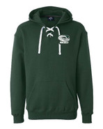 Green Wave Hockey J America Sport Lace Hoodie EMBROIDERED LOGO