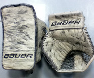 Bauer Reactor Goalie Glove and Blocker Leneveu New York Rangers Pro stock NHL