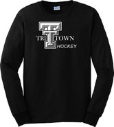 Tri Town Hockey Gildan Cotton Long Sleeve Tee Shirt