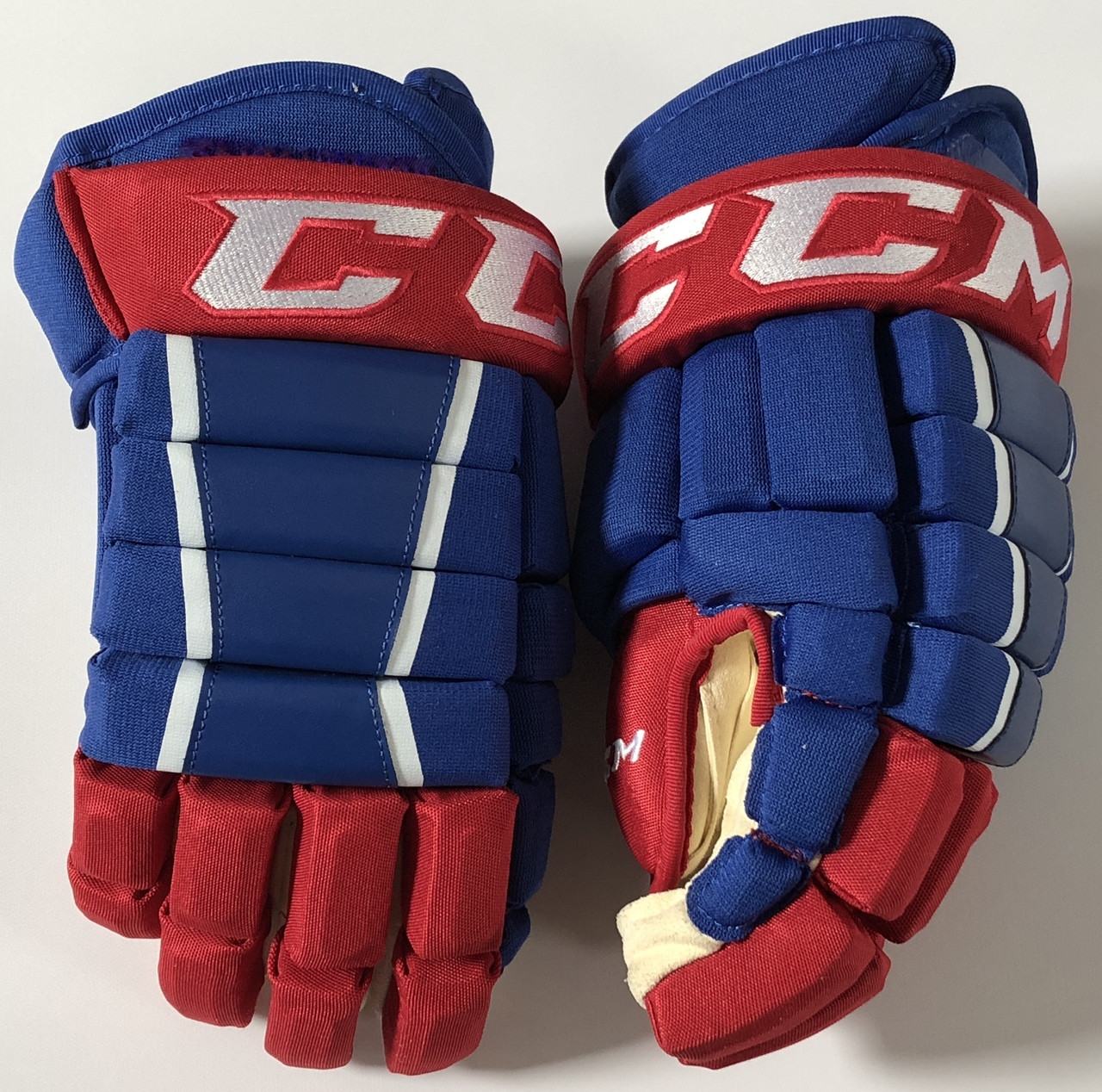 CCM HG97 Pro Stock Custom Hockey Gloves 14" UML NCAA NEW DK's Hockey Shop
