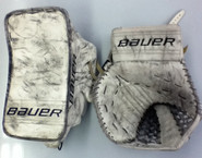 Bauer Reactor Goalie Glove and Blocker LENEVEU New York Rangers Pro stock NHL (2)
