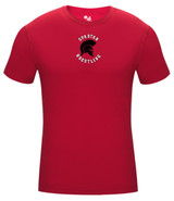 Somers Wrestling Badger Compression Short Sleeve Moisture Wicking Shirt Red